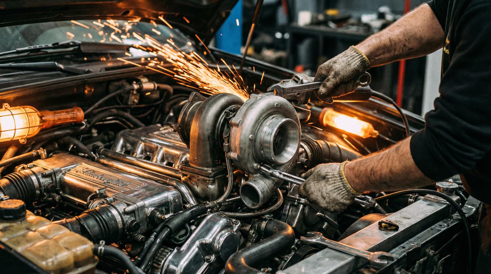 国产主播修车视频-涡轮增压改装教程