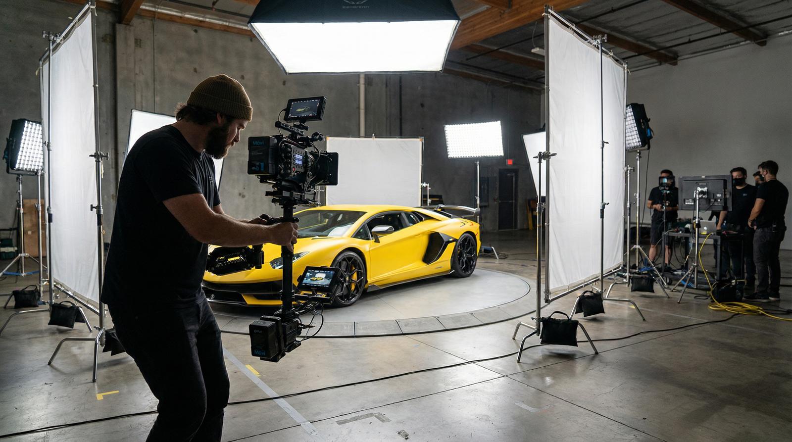 国产主播视频制作-汽车视频拍摄幕后